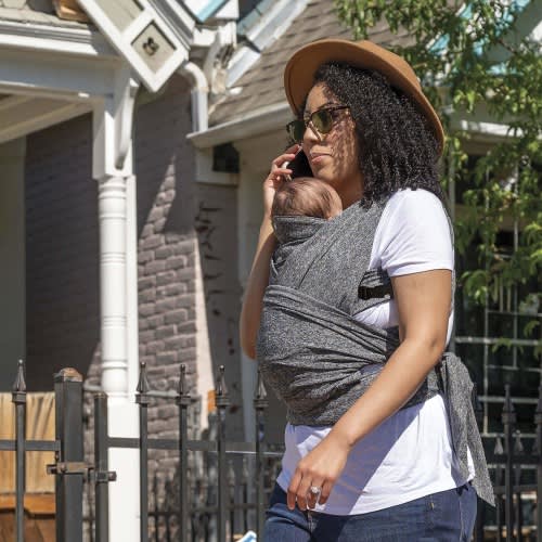 Boppy ComfyFit Adjust Hybrid Baby Carrier, Heathered Gray - Heathered Gray