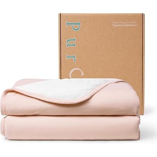 Supersoft Toddler Comforter, Premium Bamboo Viscose Crib Blanket, Breathable 1.0 Tog Crib Quilt for All Seasons 39"×55"