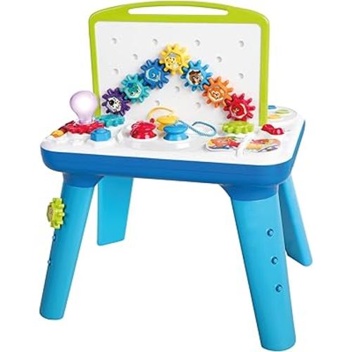 Baby Einstein Curiosity Table Activity Play Station, Montessori Floor Toy and Interactive Workbench, 12 Months and Up
