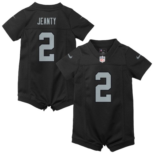 Ashton Jeanty Las Vegas Raiders Nike Newborn Romper Game Jersey - Black