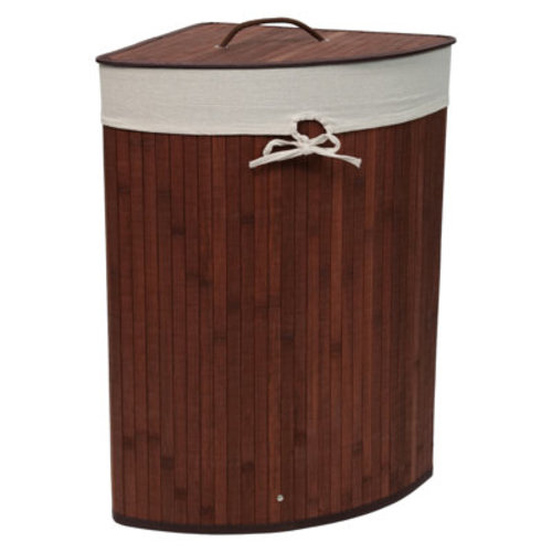 Bay Isle Home™ Bamboo Laundry Hamper Large 58L with Removable 3-Section Liner, Foldable Storage Basket with Lid and Handles & Reviews | Wayfair