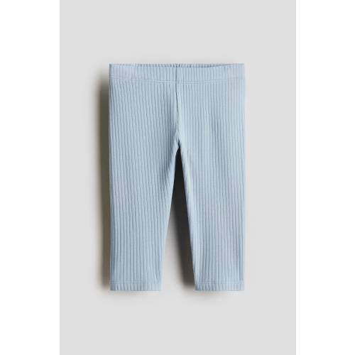 RIBBED COTTON LEGGINGS
