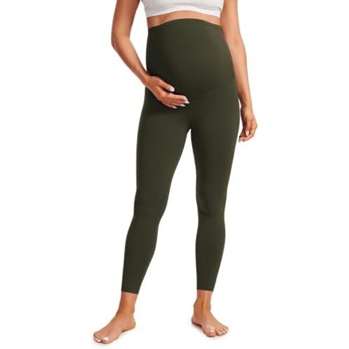 CRZ YOGA Womens Butterluxe Maternity Leggings Over The Belly 25" - Buttery Soft Workout Activewear Yoga Pregnancy Pants