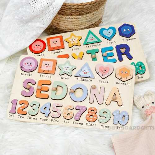 Custom name puzzle, baby boy and baby girl birthday gifts, decorations, gifts for girl, toddlers,educational