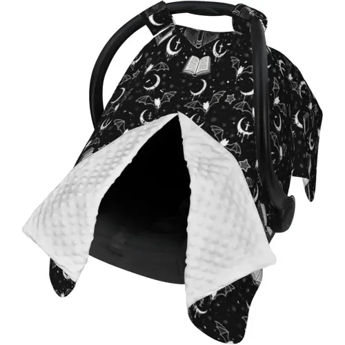 Gothic Car Seat Cover Baby Stuff Western Infant Carseat Covers Baby Girl Highland Car Seat Canopy Boy Winter Multi Use Nursing Cover for Newborn Carseat Canopy Nursing Covers Newborn Shower Gift