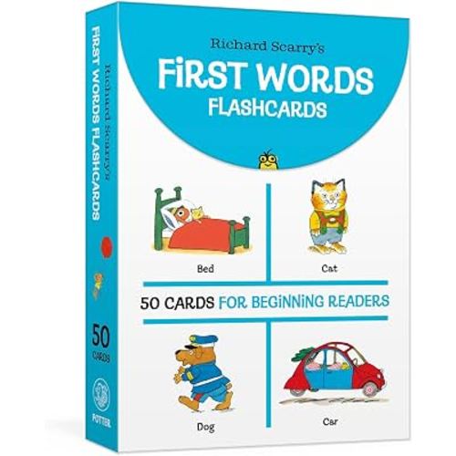 Richard Scarry's First Words Flashcards: 50 Cards for Beginning Readers
