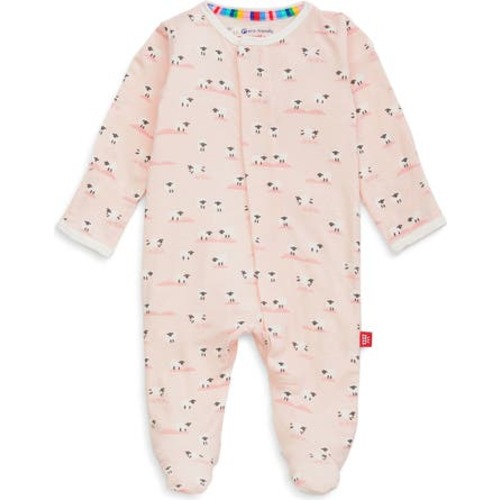 Baa Baa Fitted One-Piece Pajamas, 0-3M