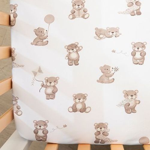 Living Textiles Baby Cotton Jersey Crib Little Geese Sheet