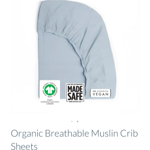 Organic Breathable Muslin Crib Sheets