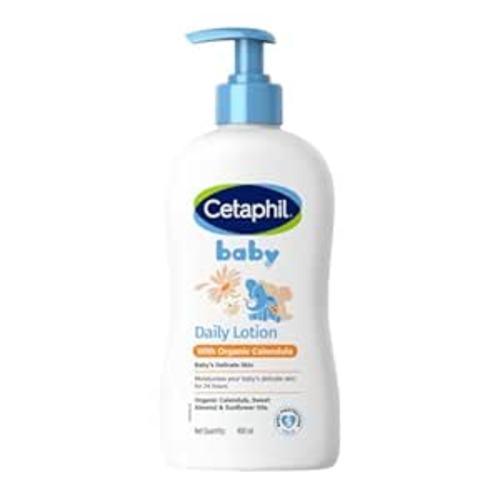 Baby Daily Lotion with Organic Calendula |Vitamin E | Sweet Almond & Sunflower Oils |13.5 Fl. Oz