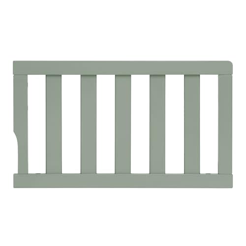 Dream On Me Toddler Guard Rail for Convertible Crib, Solid Wood Bed Rail for Toddler Bed Conversion, Meadow Green