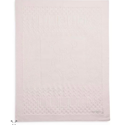 Ralph Lauren Unisex Pointelle Knit Organic Cotton Blanket - Baby