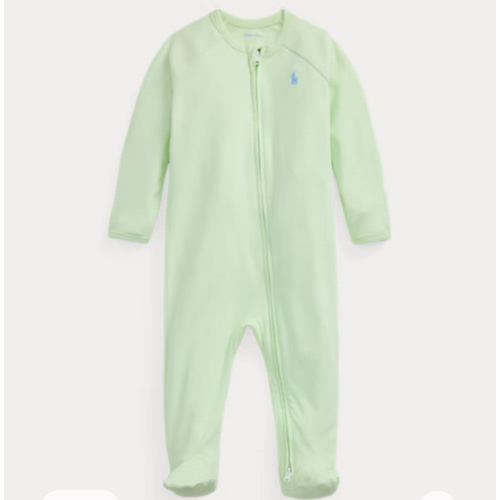 Cotton Interlock Footed Coverall - 3 months
