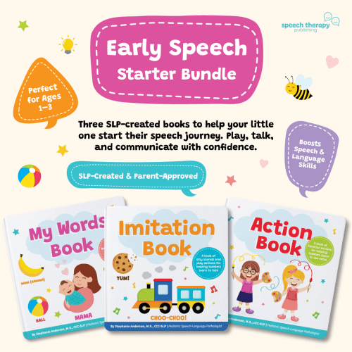 Early Speech Starter Bundle – 3 Interactive Speech Books for Toddlers – Speech Therapy Publishing