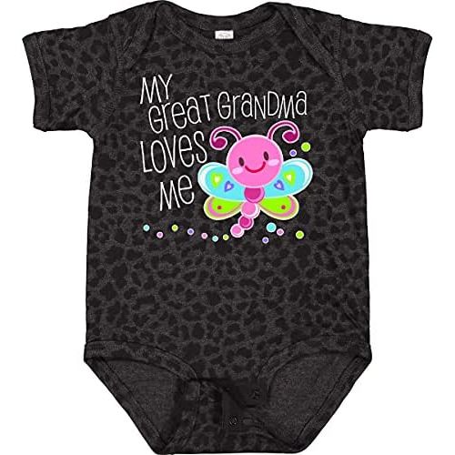 inktastic My Great Grandma Loves Me- Cute Dragonfly Baby Bodysuit