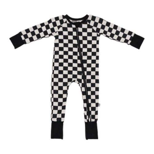 Bumbunny Baby | Convertible Footed Romper in Midnight Milk