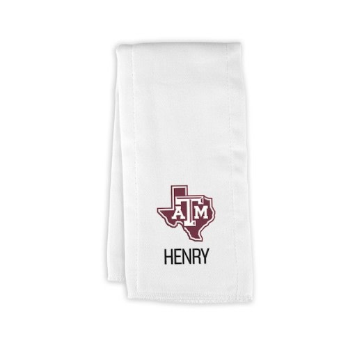 Infant Chad & Jake Texas A&M Aggies Personalized Burp Cloth