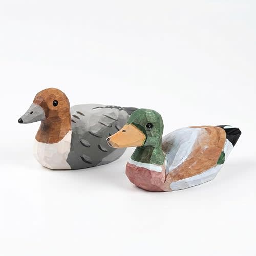 Mallard & Australian Wood Duck Decor Set(Pack of 2)