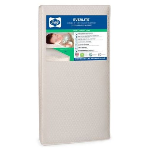 Sealy Everlite Airy Polyfiber 2-Stage Crib and Toddler Mattress