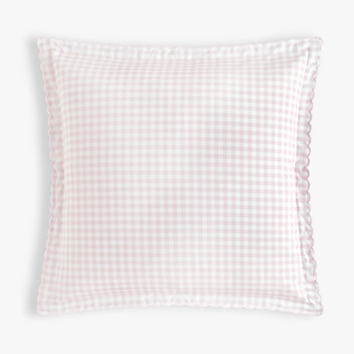 Picnic Gingham Euro Sham - Pink