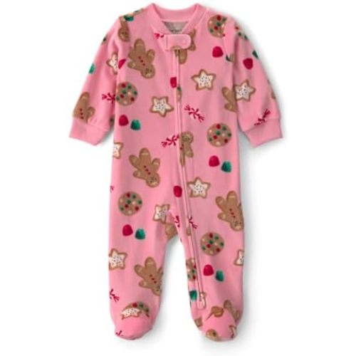 Carter's Baby Girls' Fleece Holiday Sleep and Play