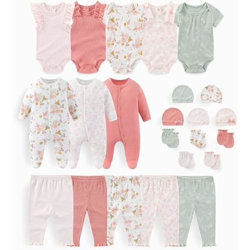 Unisex Baby Boy Girl Clohtes Pants Sets 23 pack Cotton Casual New born Clothing Comfort Infant Birthday Outfit