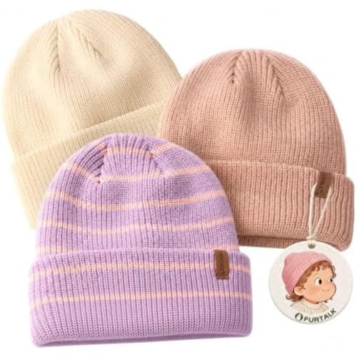 FURTALK Toddler Baby Boys Girls Beanies Kids Winter Hats Children Knit Caps