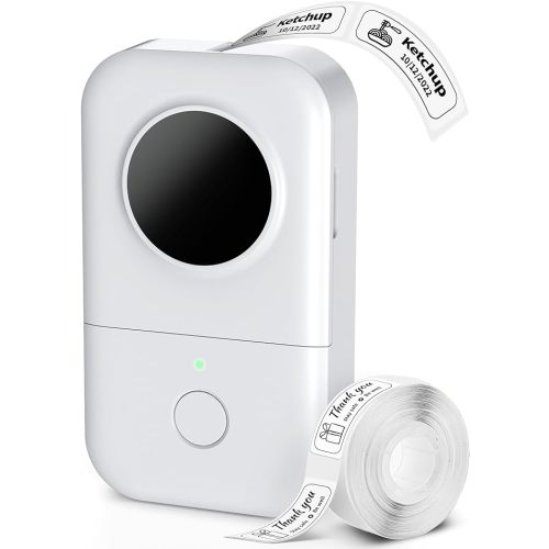Label Maker, Phomemo D30 Bluetooth Mini Label Maker Machine, Portable Thermal Printer Small Rechargeable Labeler for Kids School Classroom Teacher Supplies, Home Office Labeler Works with Tablet/Phone
