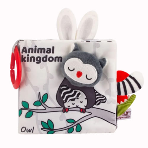 Animal Kingdom - Black&White Soft Tail Book For Babies – Leya Doll