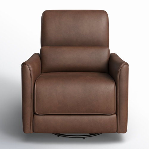 Birch Lane™ Santo Top Grain Genuine Leather Swivel Power Recliner & Reviews | Birch Lane
