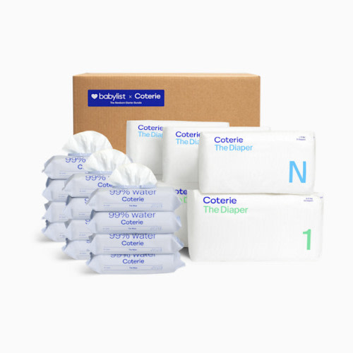Newborn Diaper & Wipes Starter Bundle - 12 Pack Wipes