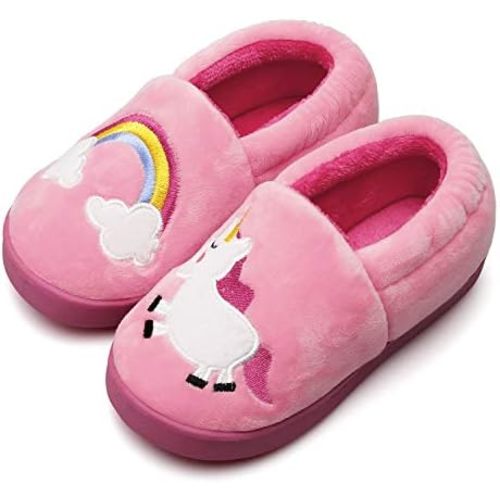 Centipede Demon Plush Warm Slippers for Girls Boys Kids Toddlers Winter Fur Lined Indoor House Home Shoes