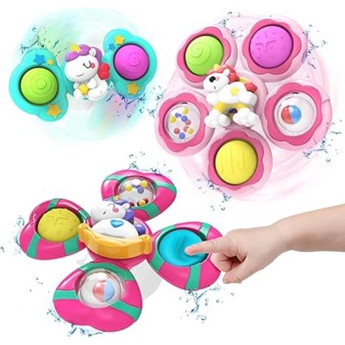 3 piezas de ventosa Fidget Spinner para bebés