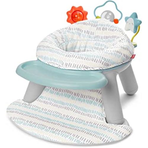 Skip Hop 2-in-1 Sit-up Activity Baby Chair, Silver Lining Cloud