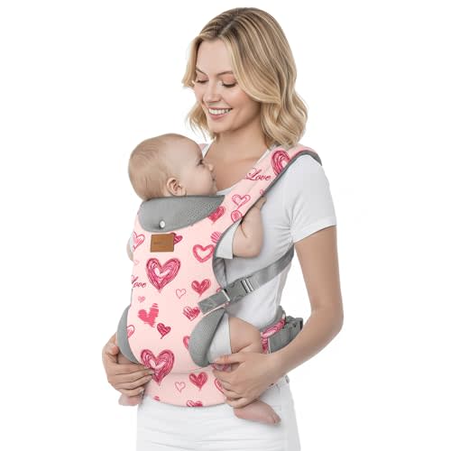 YooxArmor Baby Carrier, Ergonomic Adjustable Toddler Carriers for 7-66 Lbs | Cozy Lightweight Infant Carrier with Neck Support, Lumbar Support for Parents, 4-36 months