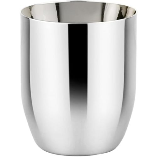 Ahimsa Stainless Steel Kids Cup, Pediatrician Designed, Premium Polished Toddler Cups for Open Cup Training, 8oz, 100% BPA Free & Dishwasher Safe, Single Classic Silver