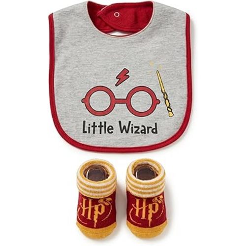 Harry Potter Baby Unisex Bib and Bootie Set Gifts for Baby