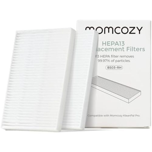 Momcozy KleanPal Pro Air Filter Replacement – 99.97% Effective Filtration for Baby Bottle Washer – Safe & Easy Install – Premium Quality Filter for Cleaner Baby Bottles, 2-Pack