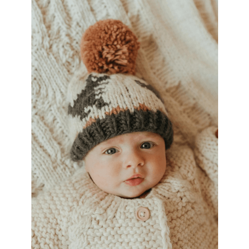 T-Rex Loden Green Knit Pom Hat