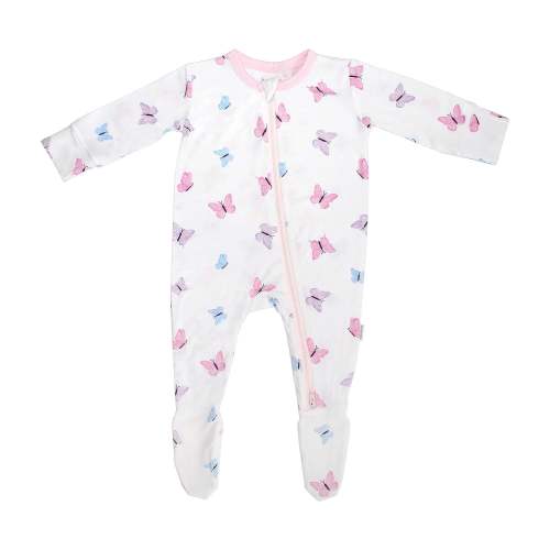 Butterfly Zippered Footie – The Gingham Goose Boutique