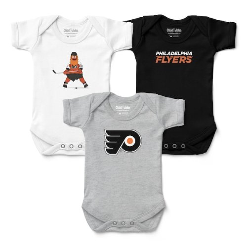 Infant Philadelphia Flyers Chad & Jake Three-Pack Bodysuit Set