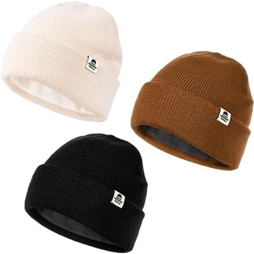 FURTALK Baby Beanie Fleece Lined Toddler Winter Hat Boys Girls Knit Warm Beanies Kids Ski Hats for 0-8 Years
