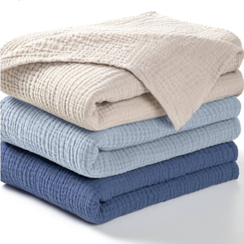 lulumoon Muslin Swaddle Blanket Baby - Cotton Swaddling Blanket Soft Baby Receiving Blankets Neutral 3Pack(Olive)