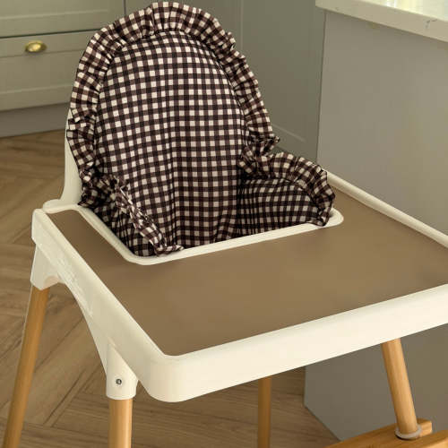 Espresso Gingham Ruffle Cushion Cover – Greyfox Designs