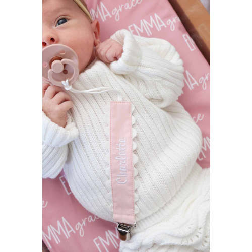 Personalized Ric Rac Pacifier Clip
