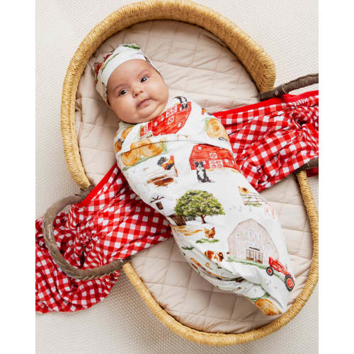 Barn to Be Wild Swaddle & Beanie Set