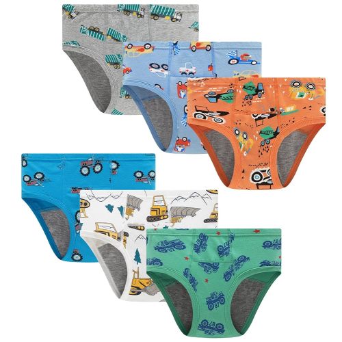 Boboking Boys Training Toddler Underwear Truck Potty Briefs For Boys Pack Of 6