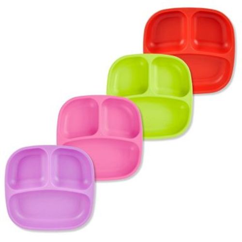 Re-Play 4pc - Divided Plates - Spring Fling