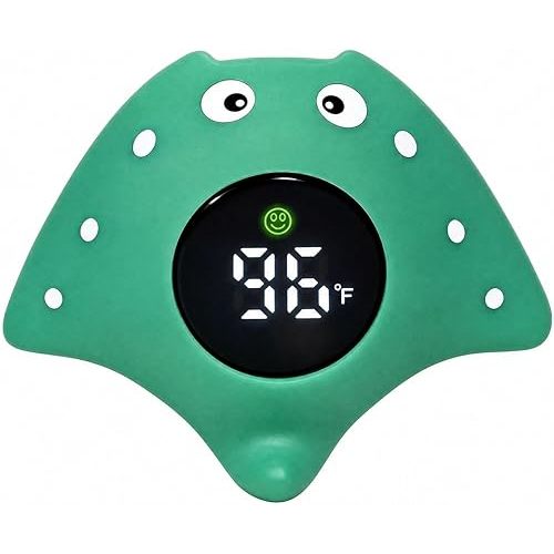 Baby Bath Thermometer, Veloorial Floating Bath Tub Toy with Instant Read Digital Display, High & Low Temperature Alarm, Auto Shut-Off, Safety Water Thermometer for Infants & Toddlers