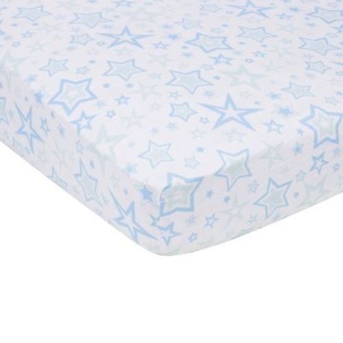 Miracleware Muslin Crib Sheet - Blue Stars